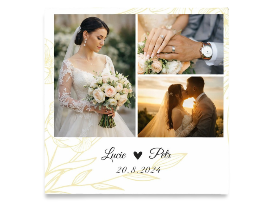 Svatební zlaté květy