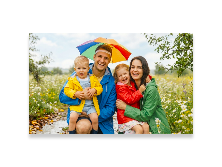 Tisk fotky na plátno. Vytvořte si fotoobraz z fotky. - Bílý s jednou fotkou