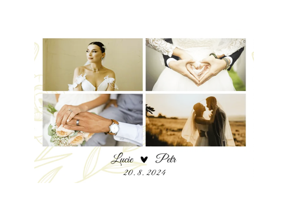 Svatební zlaté květy