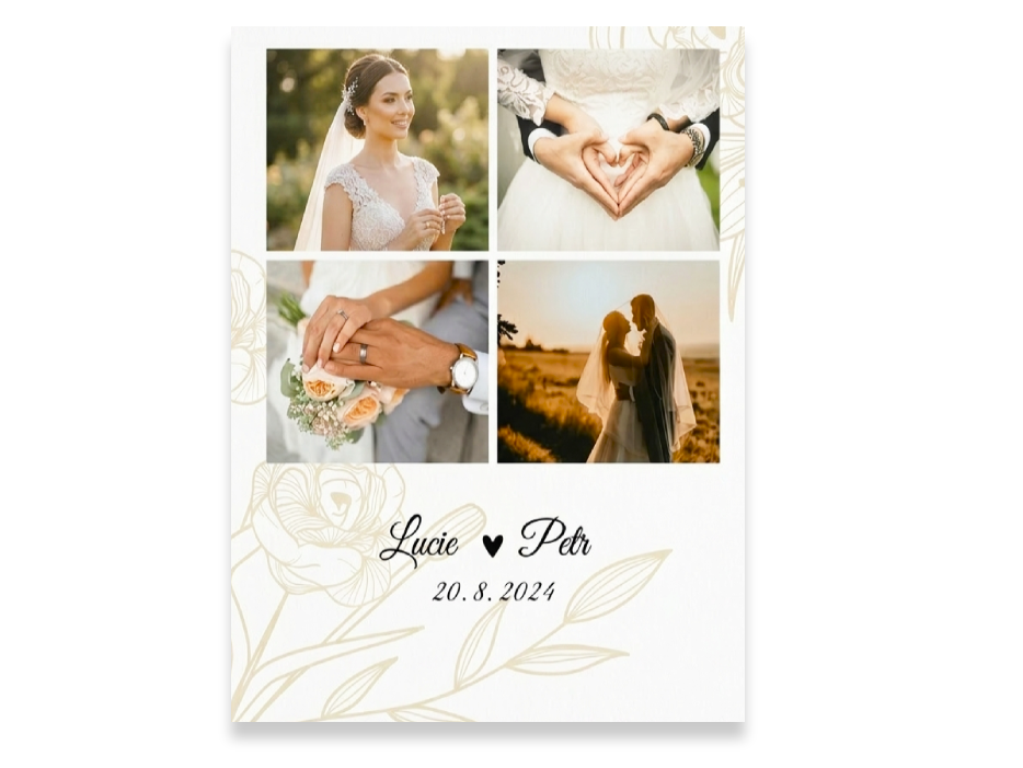 Svatební zlaté květy