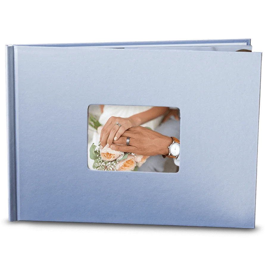 Fotokniha A4 šířka modrá barva