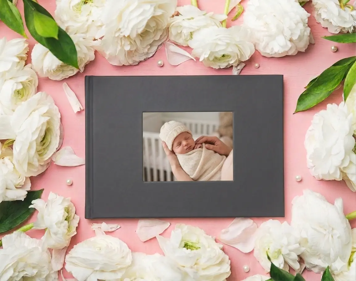 Fotokniha A4 šířka v antracit barvě