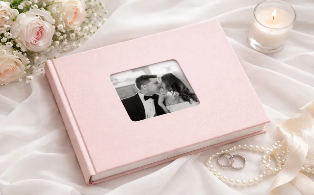 fotokniha ruzova - Vzor 2