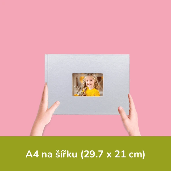 Perletova fotokniha ve formátu A4 na šířku