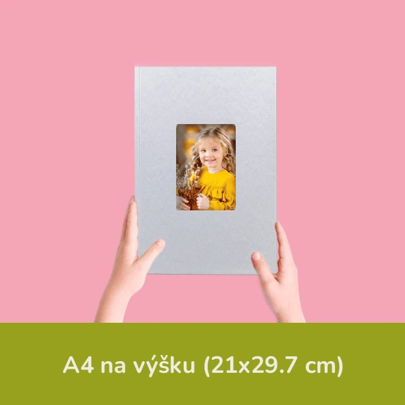 Perletova fotokniha ve formátu A4 na výšku