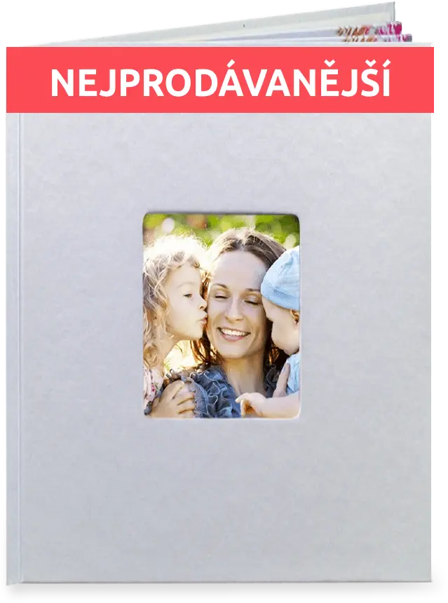 Fotokniha online. Akce na fotoknihy - A4 v barvě perleťové - Elegantní bílá