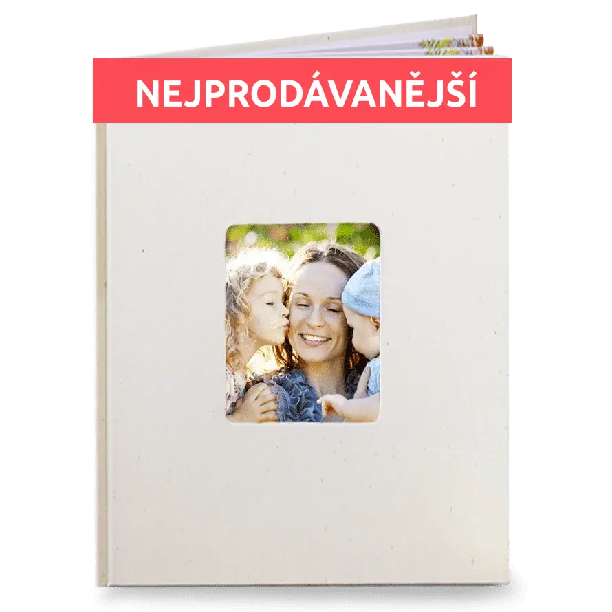 Fotokniha online. Akce na fotoknihy - A4 v přírodní barvě - Elegantní bílá