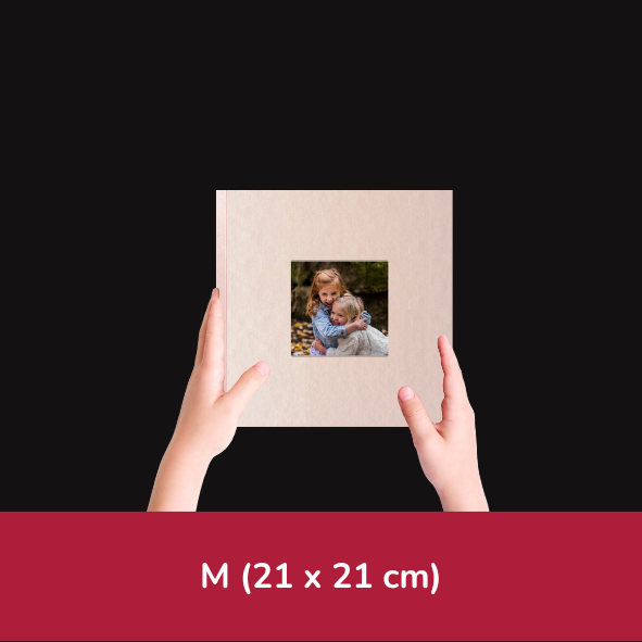 Růžová fotokniha ve formátu M