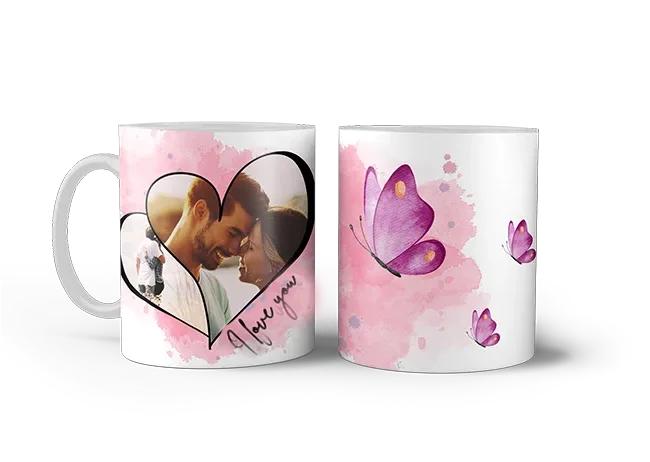Hrnek s vlastním potiskem je nejlepší dárek ever - Dvojsrdce