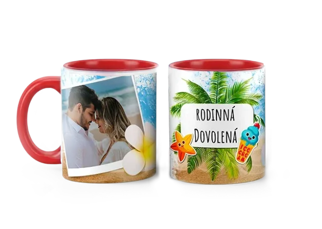 Hrnek s vlastním potiskem je nejlepší dárek ever - Dovolená u moře