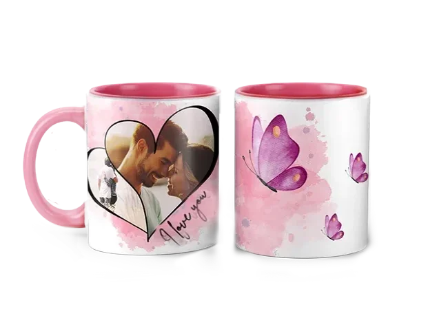 Hrnek s vlastním potiskem je nejlepší dárek ever - Dvojsrdce