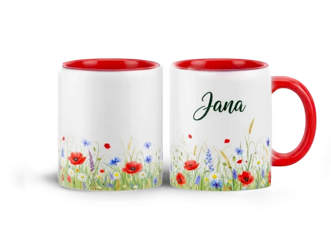 Hrnek s vlastním potiskem je nejlepší dárek ever - Luční květiny