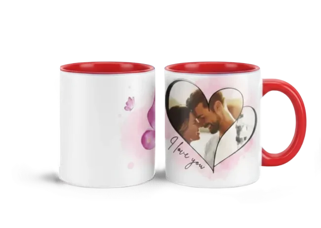 Hrnek s vlastním potiskem je nejlepší dárek ever - Dvojsrdce