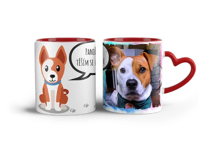Hrnek s vlastním potiskem je nejlepší dárek ever - Pejskové