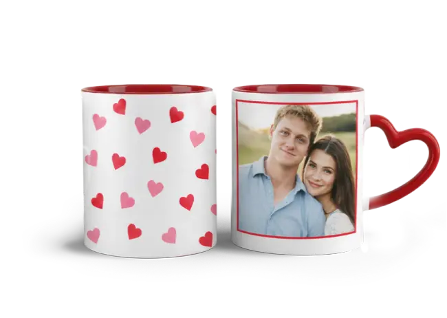 Hrnek s vlastním potiskem je nejlepší dárek ever - Srdíčkový