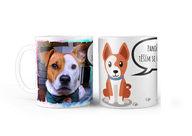 Hrnek s vlastním potiskem je nejlepší dárek ever - Pro milovníky pejsků