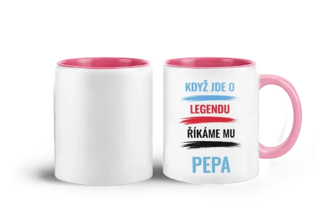 Růžový hrnek svátek vtipné nápisy