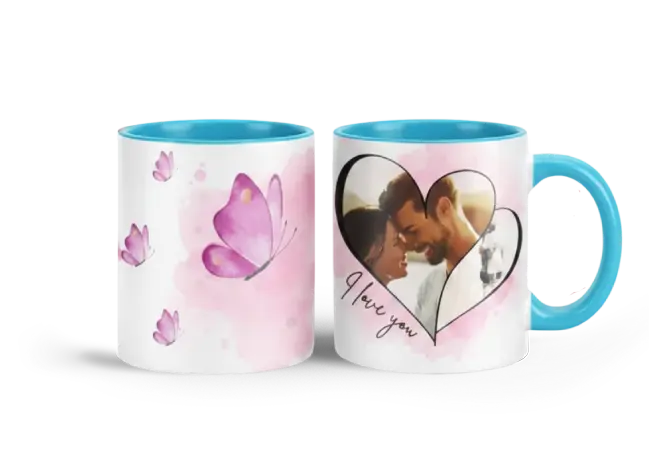 Hrnek s vlastním potiskem je nejlepší dárek ever - Dvojsrdce