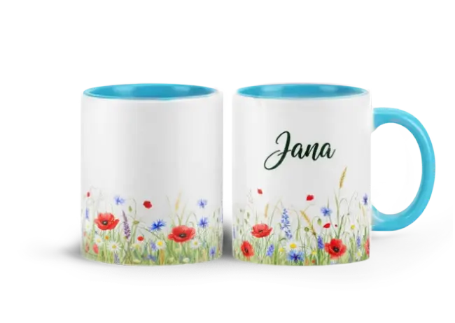 Hrnek s vlastním potiskem je nejlepší dárek ever - Luční květiny