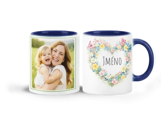 Hrnek s vlastním potiskem je nejlepší dárek ever - Květinové Srdce