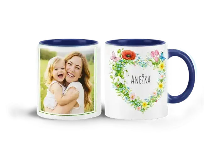 Hrnek s vlastním potiskem je nejlepší dárek ever - Květinové Srdce