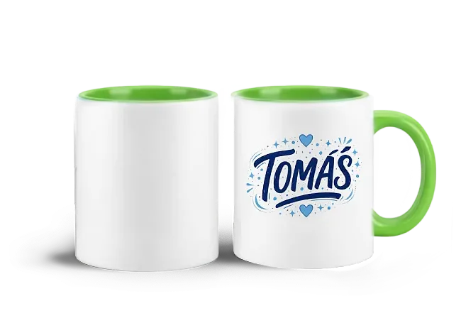 Zelený hrnek Tomáš