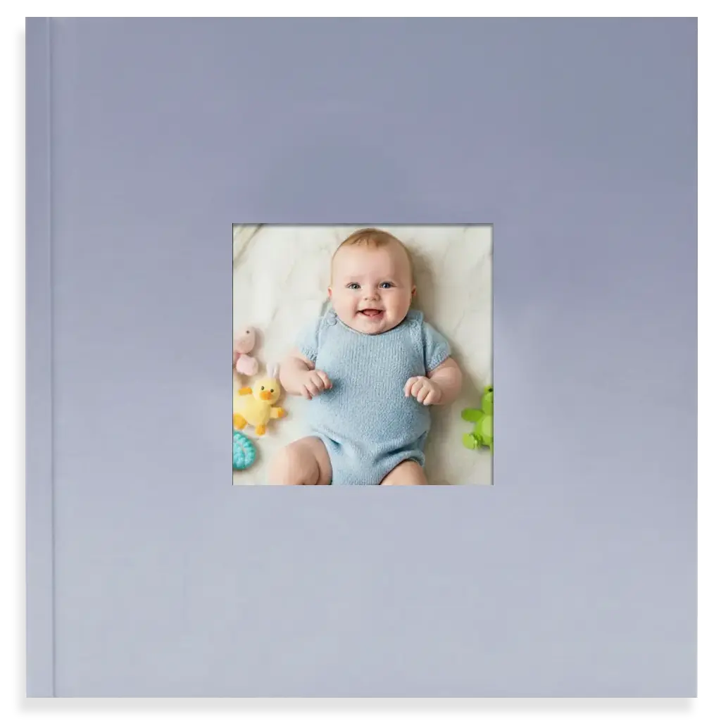 expresní fotokniha 21x21 cm modra