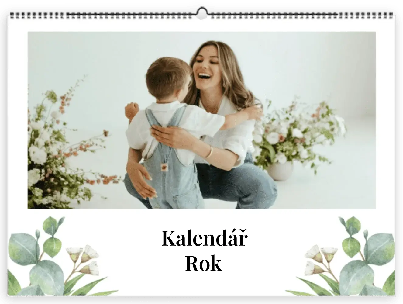 Nástěnný kalendář Květinový