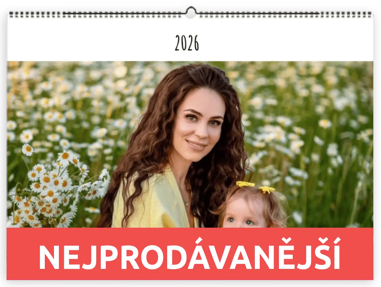 Fotokalendáře z vlastních fotek 2026 jednoduše online - Elegantní bílý