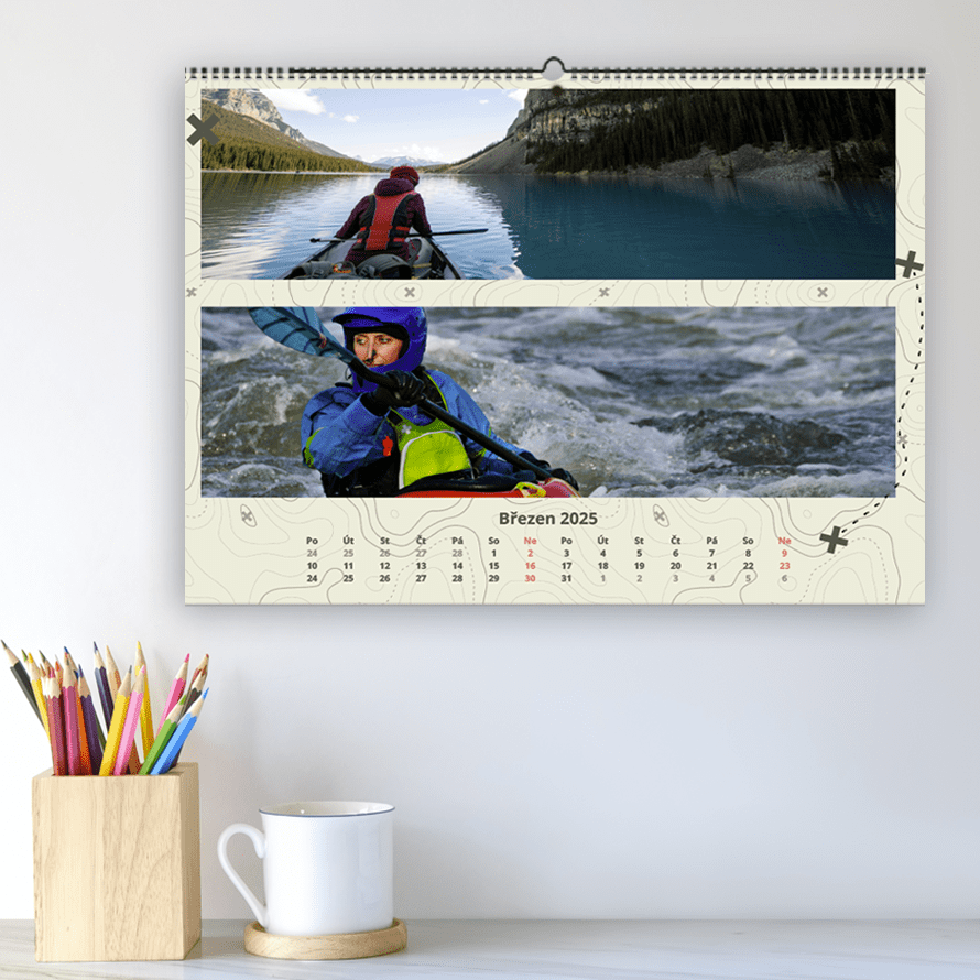 Cestovatelský fotokalendář z fotek