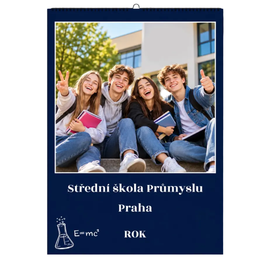 školní kalendář nástěnný