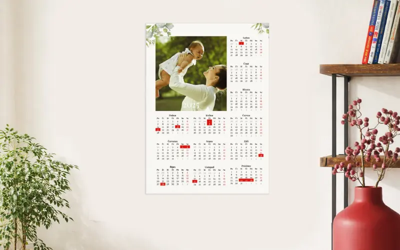 Kalendáře nástěnné - Vzor 1