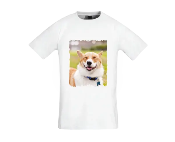 bílé tričko s vlastní fotkou